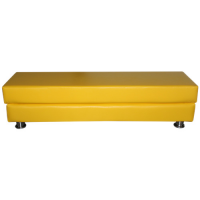 Кушетка на хромированных ножках