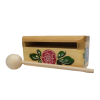 Коробочка средняя с городецкой росписью